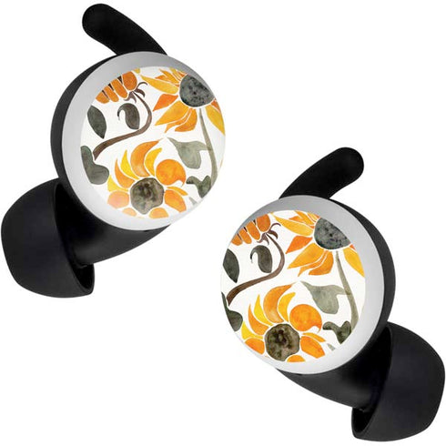 Cat Coq Yellow Sunflower Google Pixel Buds Skin